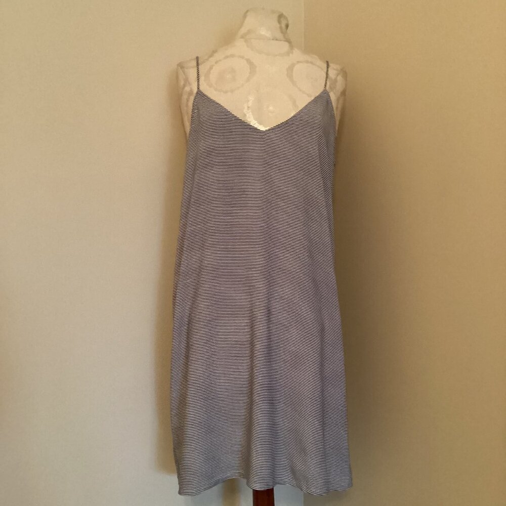 NWT ACACIA SWIMWEAR FLORES COVER UP SLIP DRESS LONG ISLAND STRIPE S Beach Boho